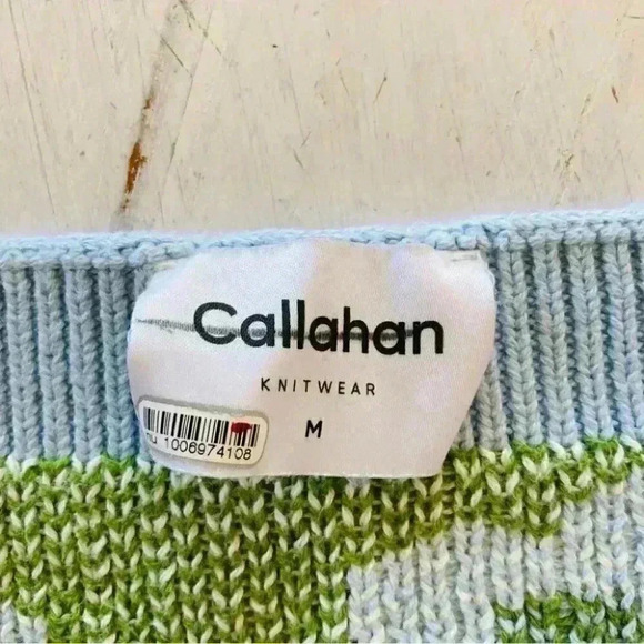 Callahan Meg Flower Power Cami Size Medium Baby Blue Floral EUC $172 - Picture 7 of 12